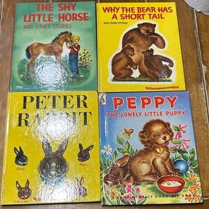 Vintage Children's Book Collection- animals